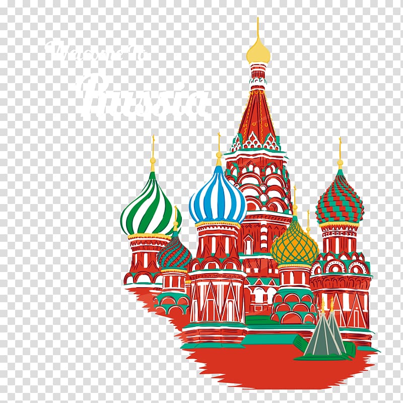 Welcome To Russia , Moscow ATLANTIS TRAVEL doo English Russian Spanish, Russia illustration transparent background PNG clipart