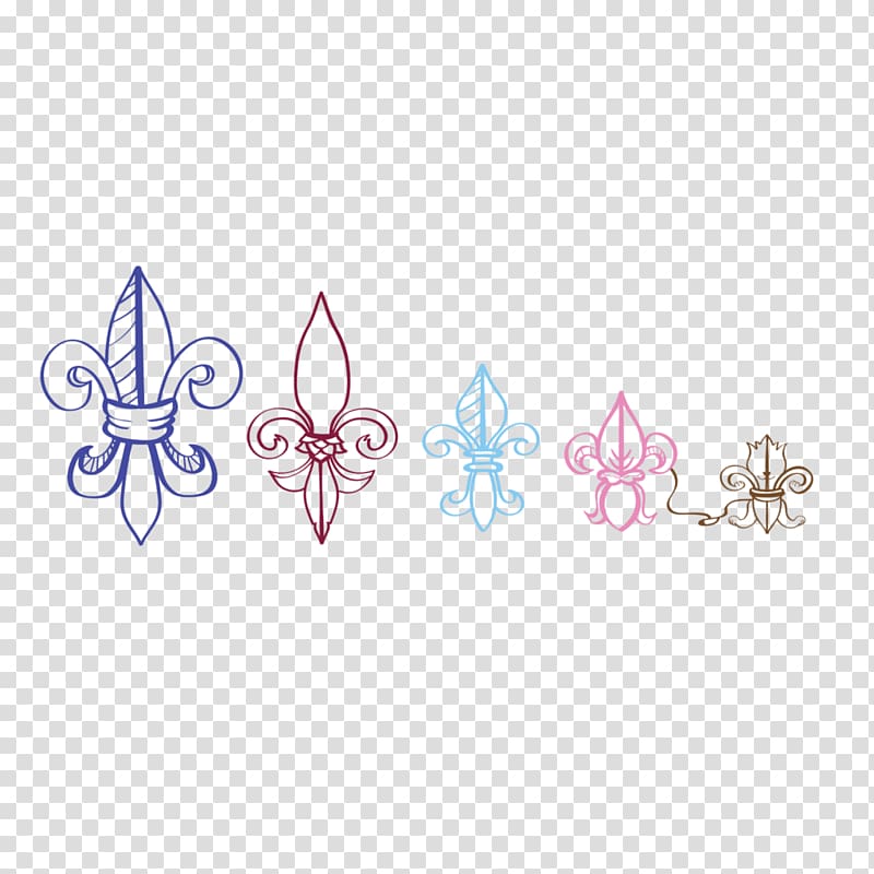 Earring Body Jewellery Fleur-de-lis, fleur-de-lys transparent background PNG clipart