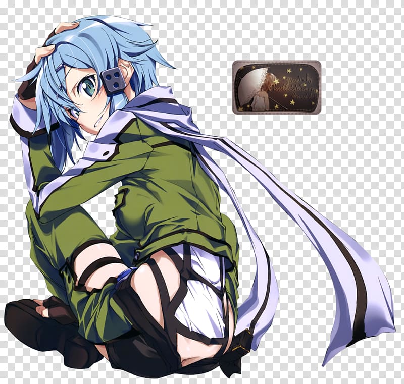 Sinon Sword Art Online: Code Register Asuna Rendering Leafa, manga transparent background PNG clipart