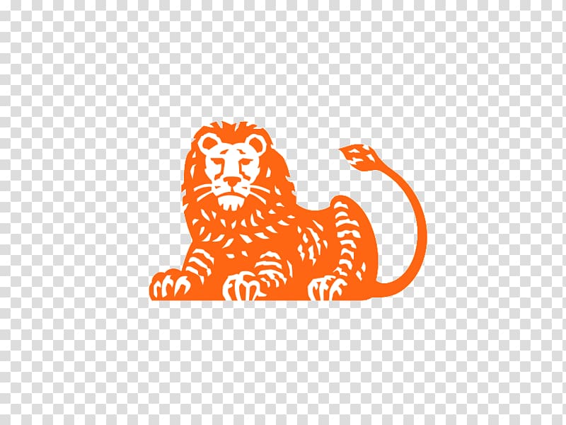 reclining lion logo, ING Group Bank Logo ING-DiBa A.G. Finance, lions head transparent background PNG clipart