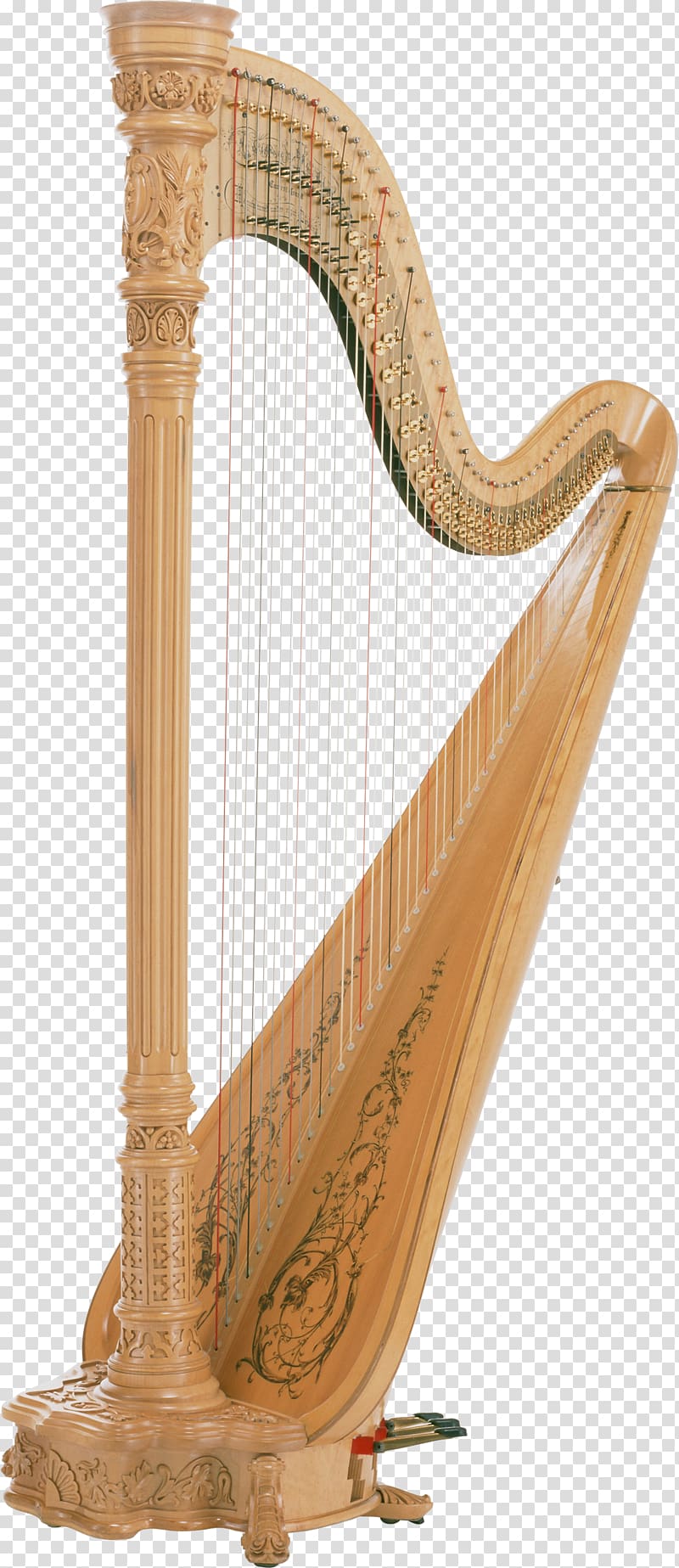 Harp Musical instrument Mandolin Plucked string instrument, Harp transparent background PNG clipart