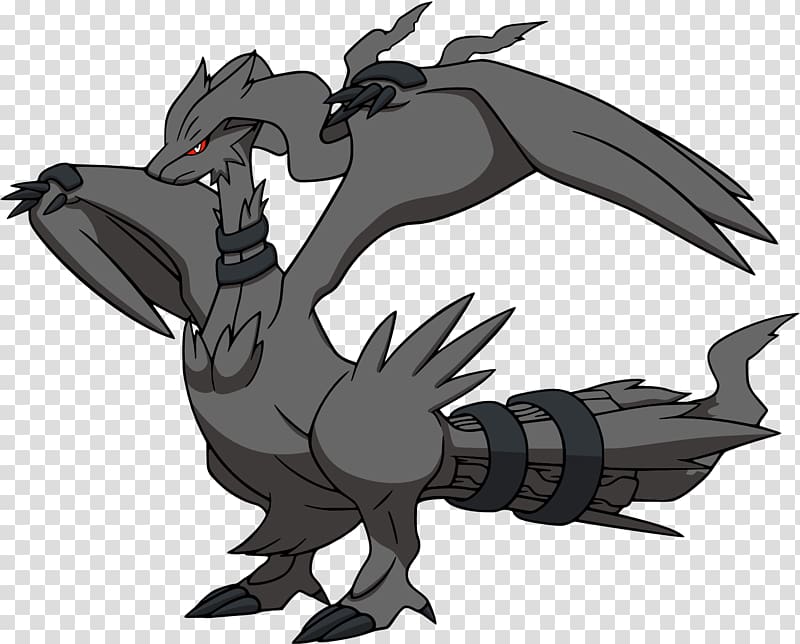 Pokemon Black & White Dragon Zekrom Reshiram Kyurem, black egg transparent background PNG clipart