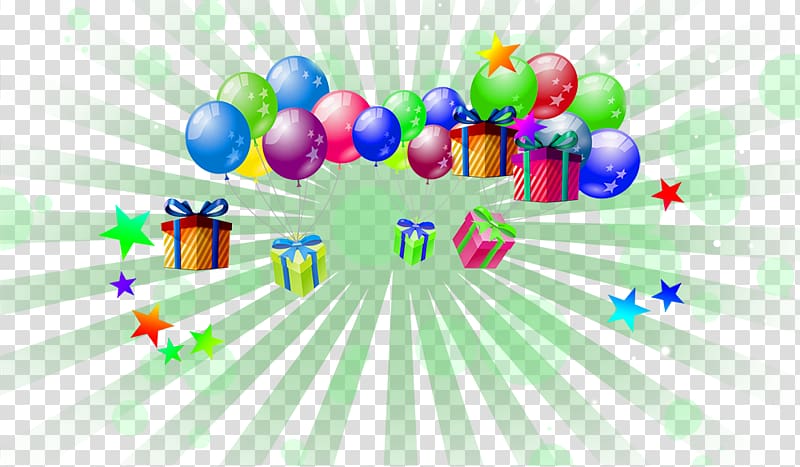 Balloon Gift Gratis Computer file, Colored balloons transparent background PNG clipart