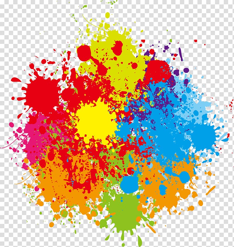 pigment splash effect transparent background PNG clipart