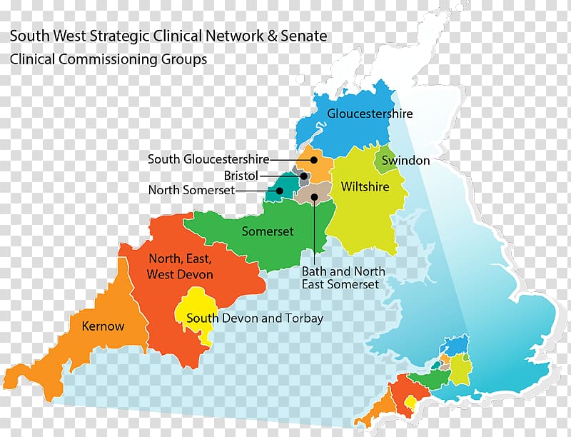 Road map SWSCN Clinical commissioning group South, map transparent background PNG clipart