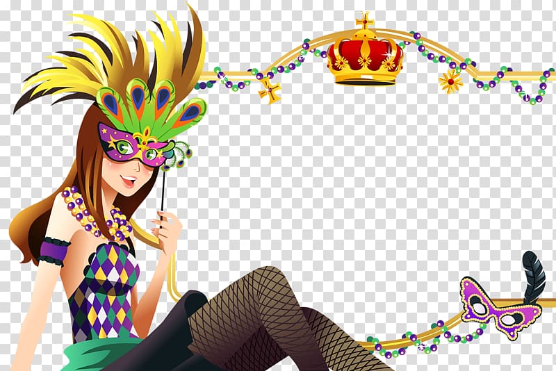 Mardi Gras in New Orleans Mask , Beauty Masks transparent background PNG clipart