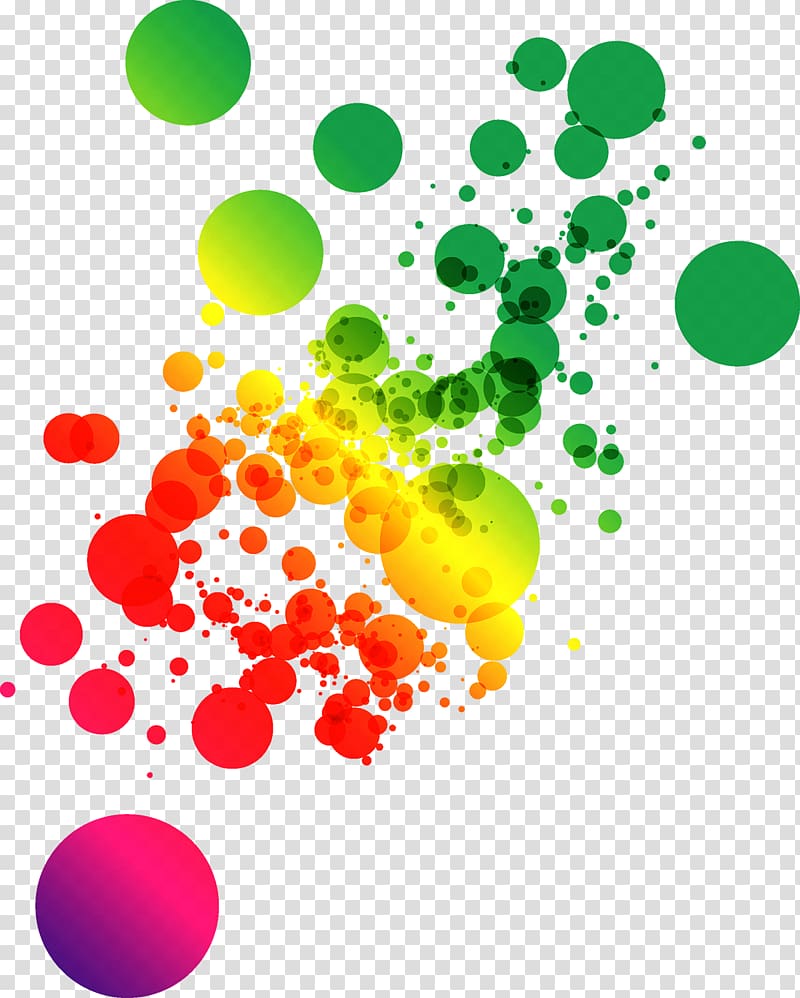 green, yellow, and red bubble , Euclidean Abstract art Color, Paint splash transparent background PNG clipart