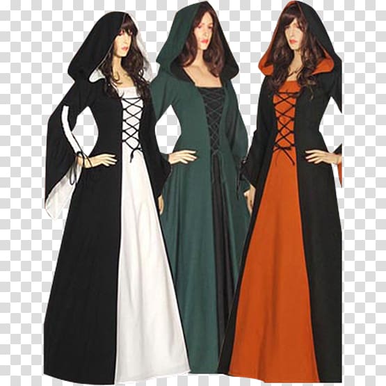 Middle Ages Robe Dress Gown English medieval clothing, maid of honor transparent background PNG clipart