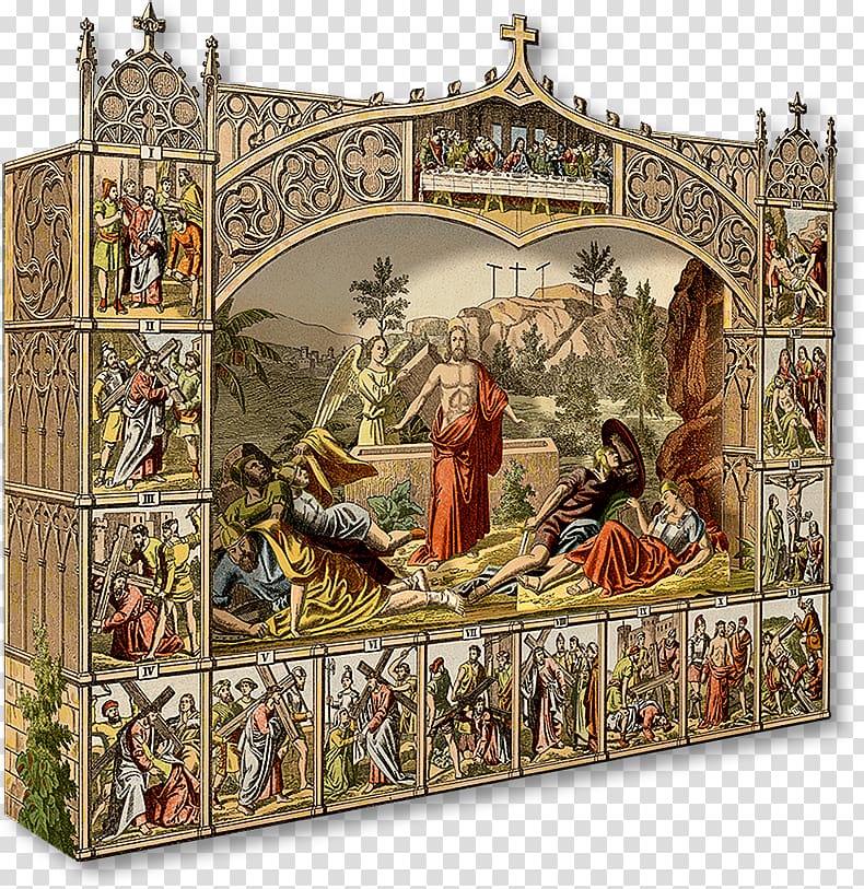 Bible Resurrection of Jesus Christianity Diorama Stations of the Cross, jesus easter transparent background PNG clipart