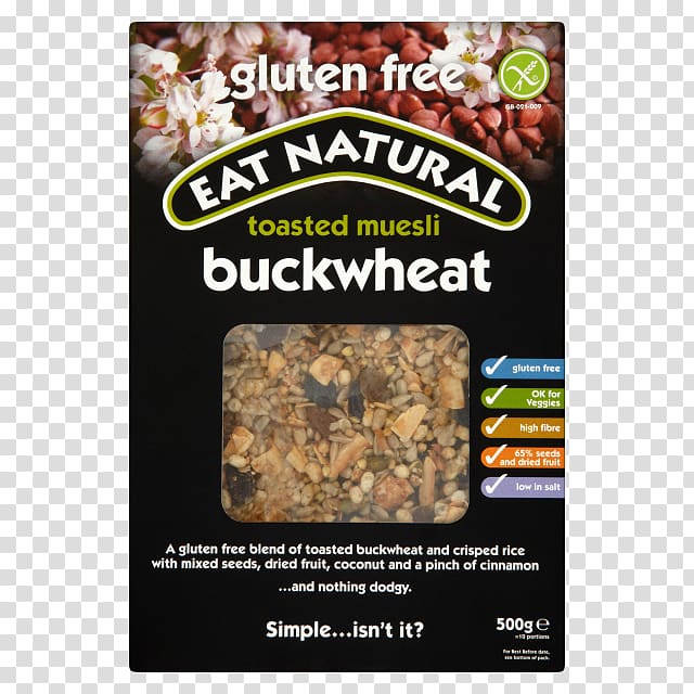 Muesli Breakfast cereal Gluten-free diet Buckwheat, breakfast transparent background PNG clipart