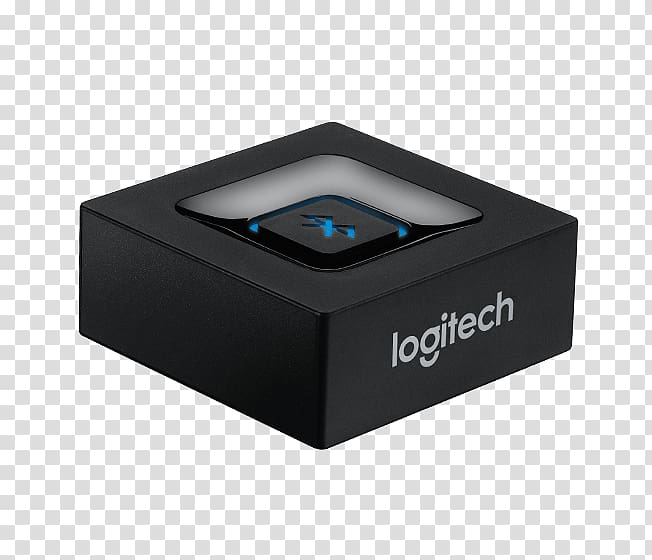 Logitech Bluetooth Audio Adapter Radio receiver A2DP AV receiver, bluetooth transparent background PNG clipart