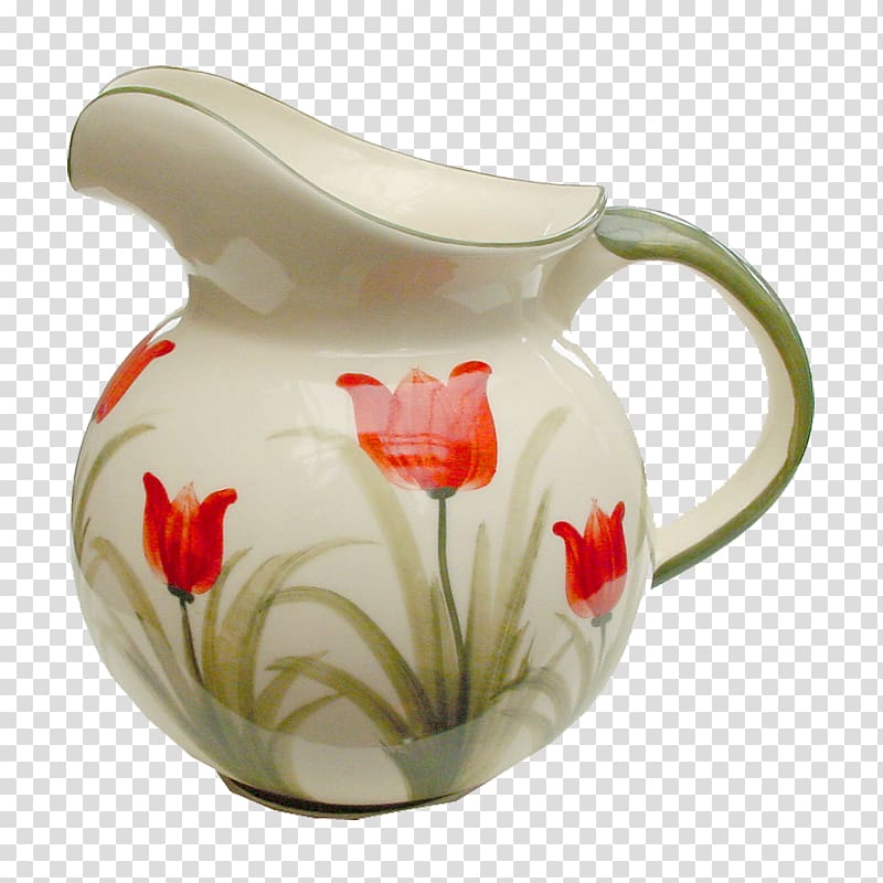 Tulip Jug Vase Pottery Netherlands, tulip transparent background PNG clipart