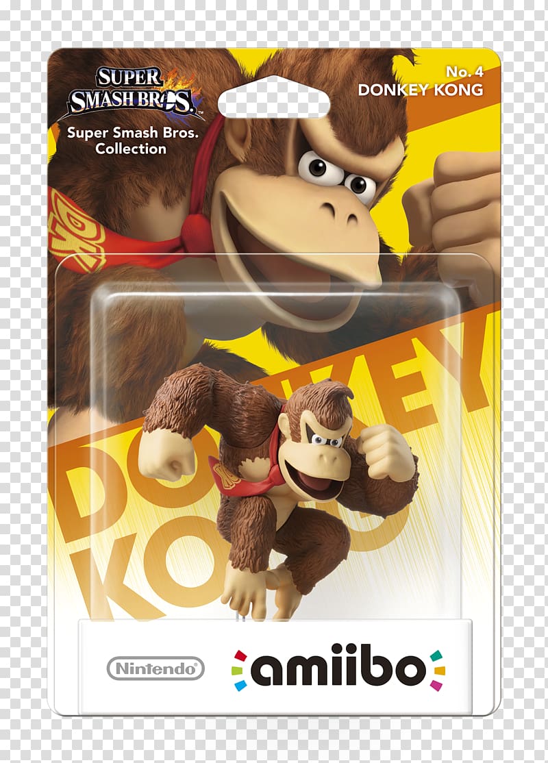 Donkey Kong Super Smash Bros. for Nintendo 3DS and Wii U Amiibo Video Games, donkey transparent background PNG clipart