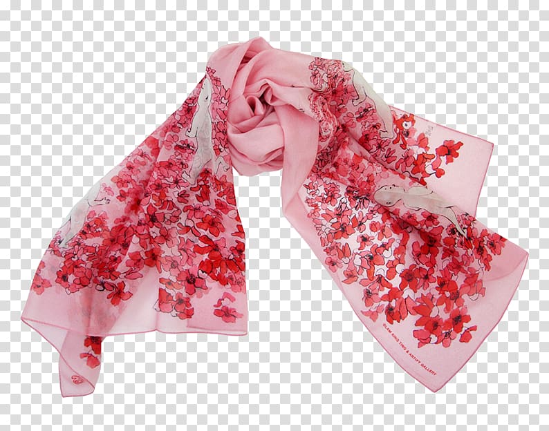 Hong Kong Scarf Silk Shawl Chiffon, scarf transparent background PNG clipart