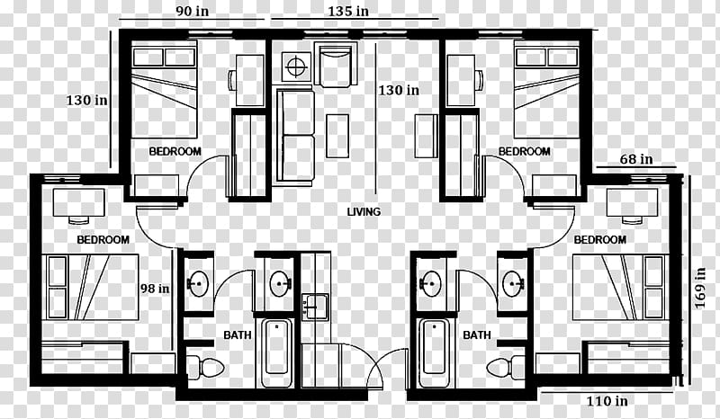 Southern Oregon University Floor plan Dormitory House Room, re examination office building transparent background PNG clipart