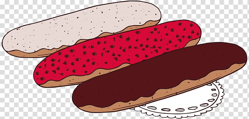 Hot dog Bxe1nh mxec Bread, hand-painted chocolate bread transparent background PNG clipart