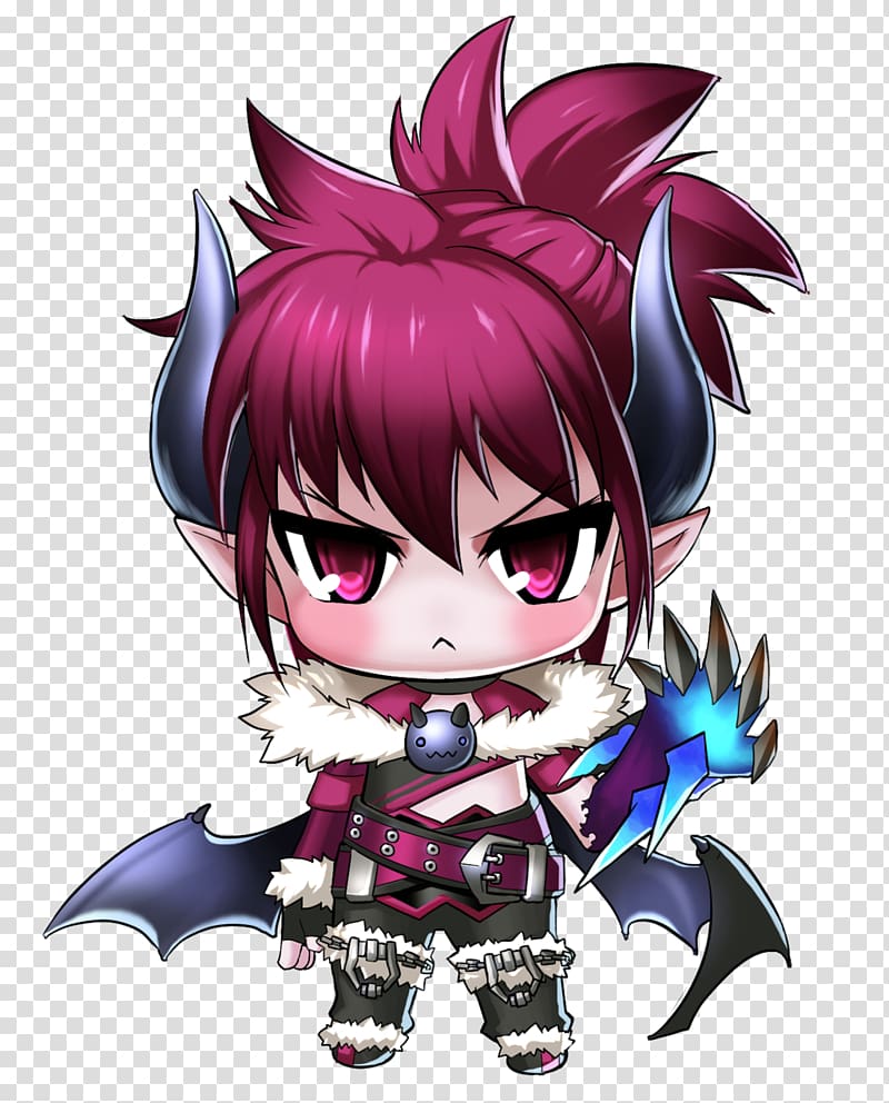 Grand Chase Chibi Sieghart Elesis, Chibi transparent background PNG clipart