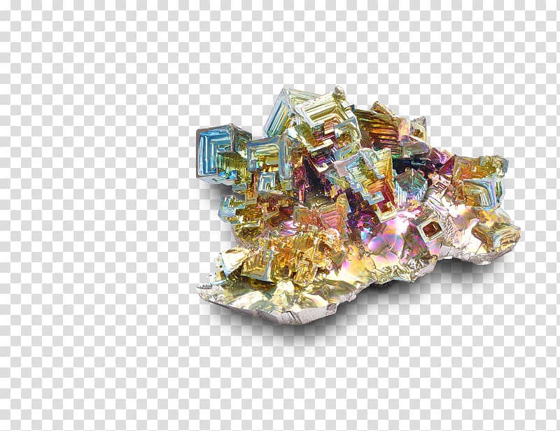 Bismuth Crystal Metal Mineral Bismut natiu, others transparent background PNG clipart