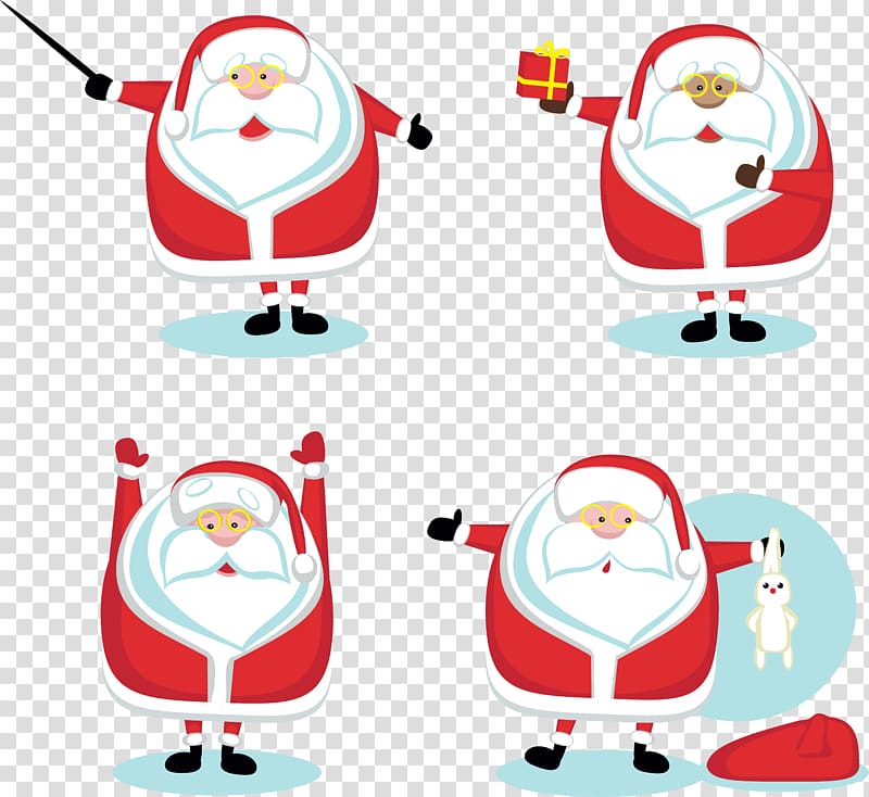 Santa Claus Cartoon, dabbing santa transparent background PNG clipart