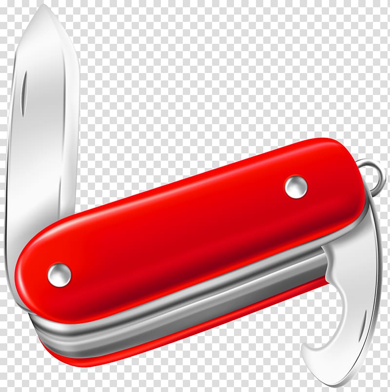 red and silver multitool, Swiss Army knife , Swiss Knife transparent background PNG clipart