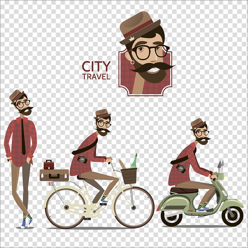 Illustration, Cycling men illustration transparent background PNG clipart