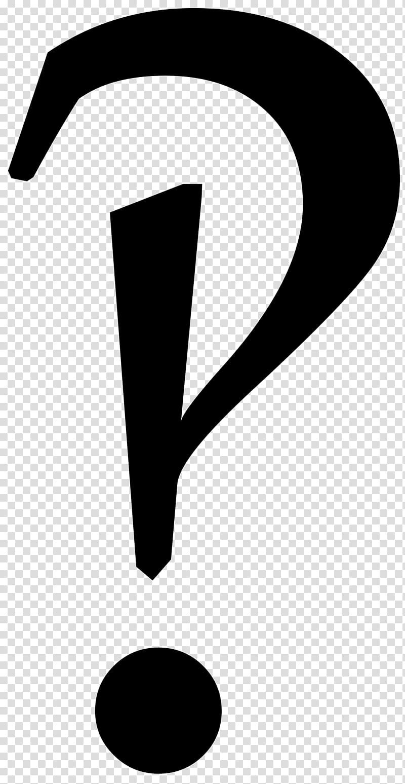 Interrobang Exclamation mark Question mark Rhetorical question, exclamation mark transparent background PNG clipart