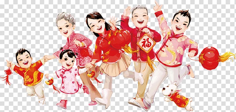 Chinese New Year Portable Network Graphics Reunion dinner Family , 微商logo transparent background PNG clipart