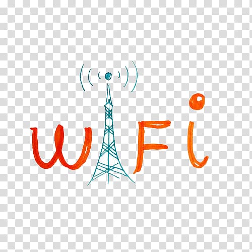 Wi-Fi Internet Wireless network Router Hotspot, Wireless hand-painted Art transparent background PNG clipart