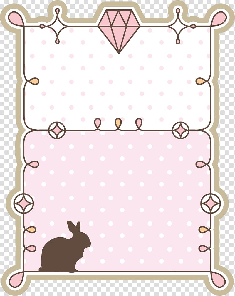 Drawing Zip, Pink Diamond Frame transparent background PNG clipart