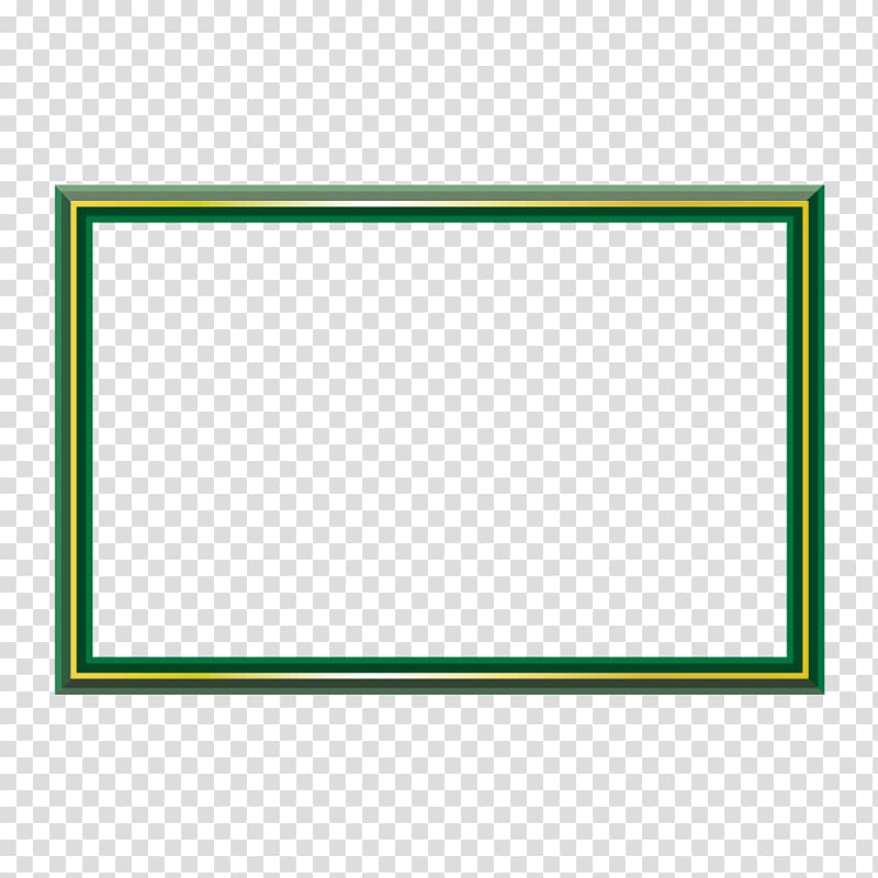 rectangular green and yellow frame illustration, Green Rectangle , Green Frame transparent background PNG clipart