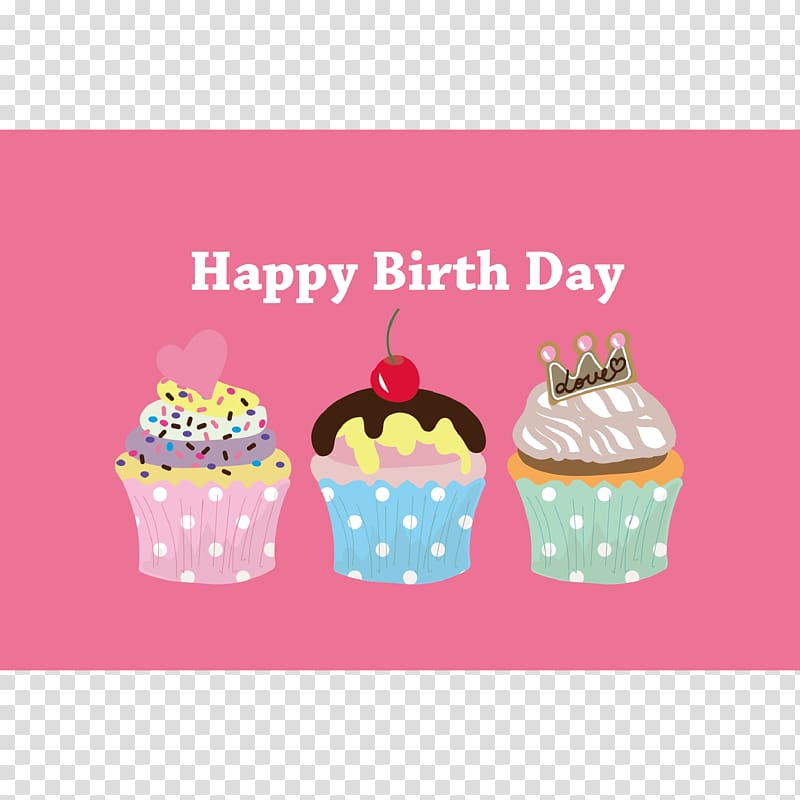 Cupcake Birthday cake Frosting & Icing Greeting & Note Cards, cake transparent background PNG clipart