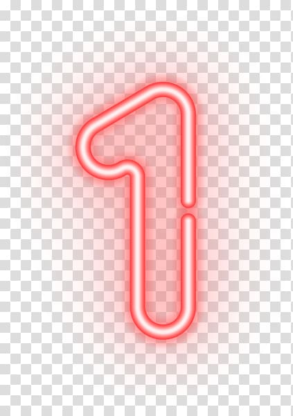 number one art, Computer Icons, neon transparent background PNG clipart