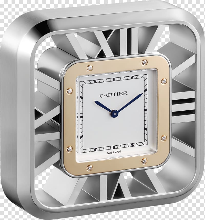 Clock Stainless steel Watch Gold, table clock transparent background PNG clipart
