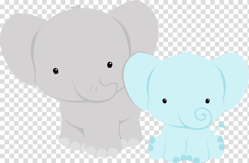 two blue and gray elephants illustration, Elephantidae Baby shower Infant , baby shower Baby Elephant transparent background PNG clipart