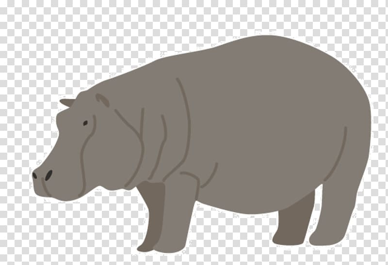 African elephant Rhinoceros Indian elephant Pig Cattle, pig transparent background PNG clipart