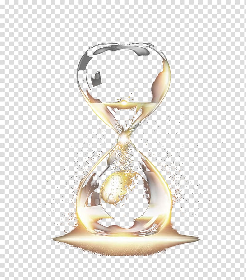 Hourglass, Crystal hourglass transparent background PNG clipart