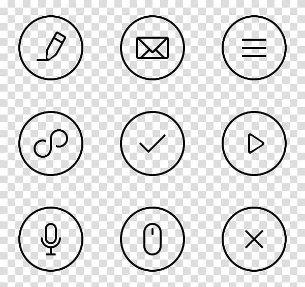 Computer Icons Encapsulated PostScript, thin transparent background PNG clipart