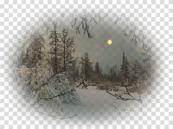 Full moon Snow Winter Polar night, moon transparent background PNG clipart