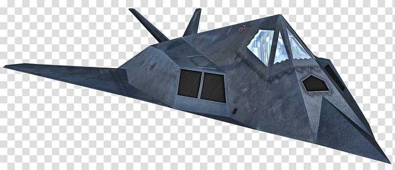 Lockheed F-117 Nighthawk Airplane Military aircraft Fighter aircraft, airplane transparent background PNG clipart