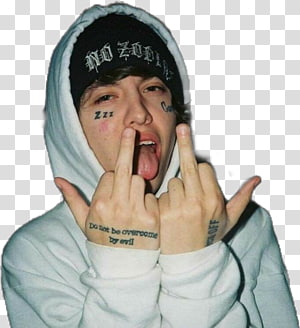 Lil xan white hoodie best sale