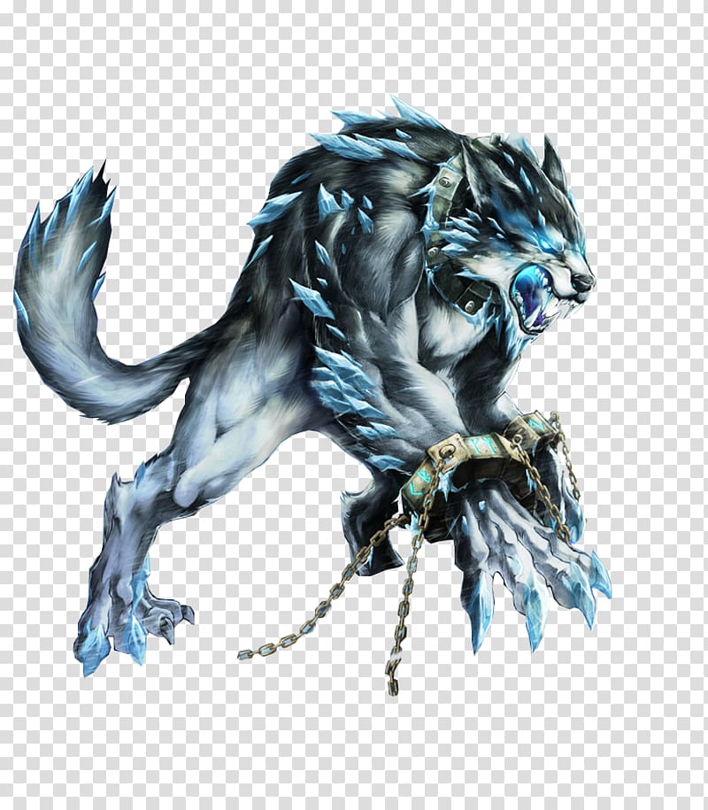 Gray wolf Fenrir Werewolf Legend Old Norse, werewolf transparent background PNG clipart