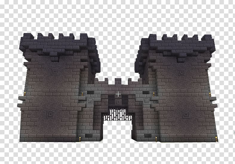 Minecraft: Pocket Edition Gatehouse Castle 7 Days to Die, dream castle transparent background PNG clipart