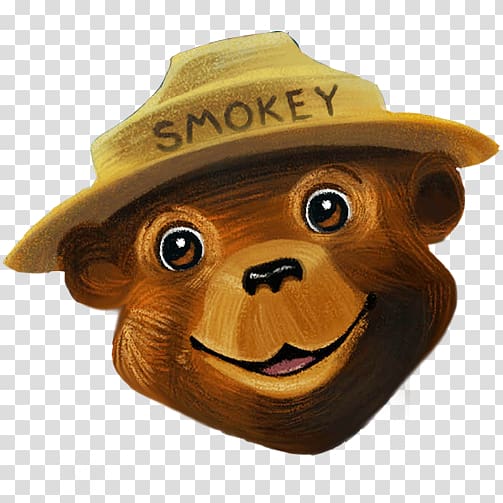 Smokey Bear and the Campfire Kids Wildfire, bear transparent background PNG clipart