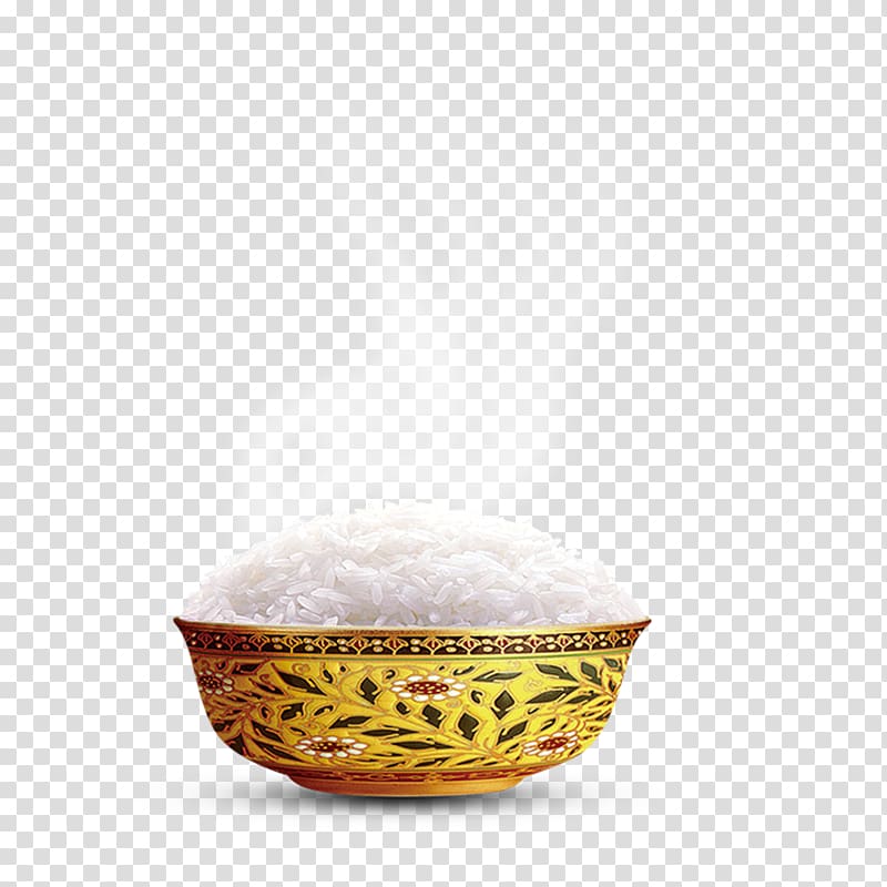 Cooked rice Bowl Food, rice transparent background PNG clipart