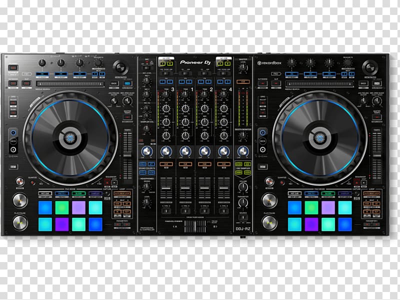 DJ controller Disc jockey Pioneer DJ CDJ Audio, dj with turntable transparent background PNG clipart