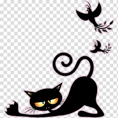 Black cat Mouse Kitten , Cat transparent background PNG clipart