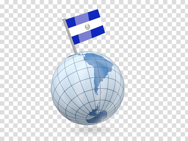 Flag of El Salvador Globe , globe transparent background PNG clipart