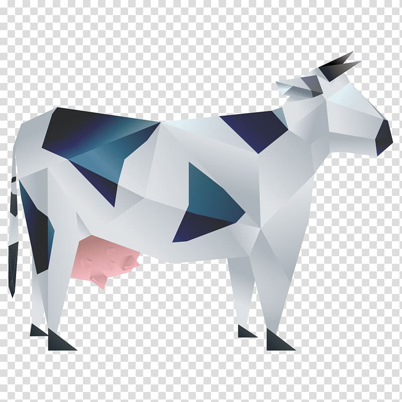 Dairy cattle Milk, Cartoon Cow transparent background PNG clipart