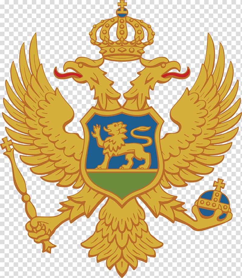 Republic of Montenegro Coat of arms of Montenegro Double-headed eagle, PARADİSE transparent background PNG clipart