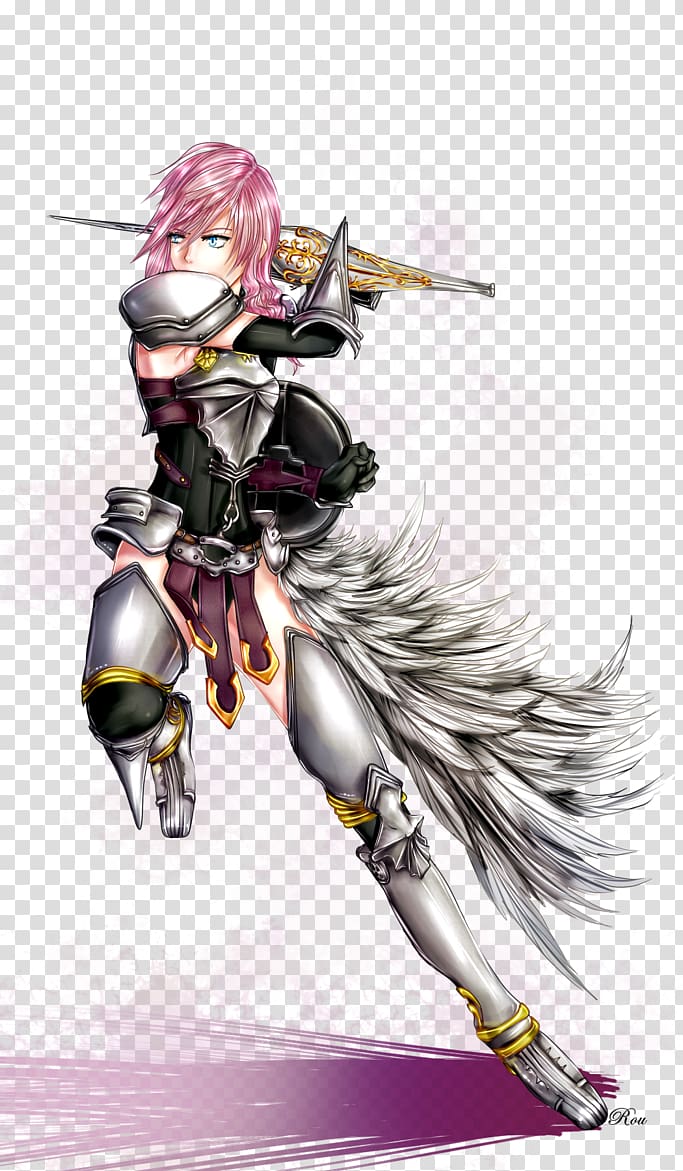 Final Fantasy XIII-2 Lightning Returns: Final Fantasy XIII Yuffie Kisaragi,  hand-painted lightning transparent background PNG clipart | HiClipart